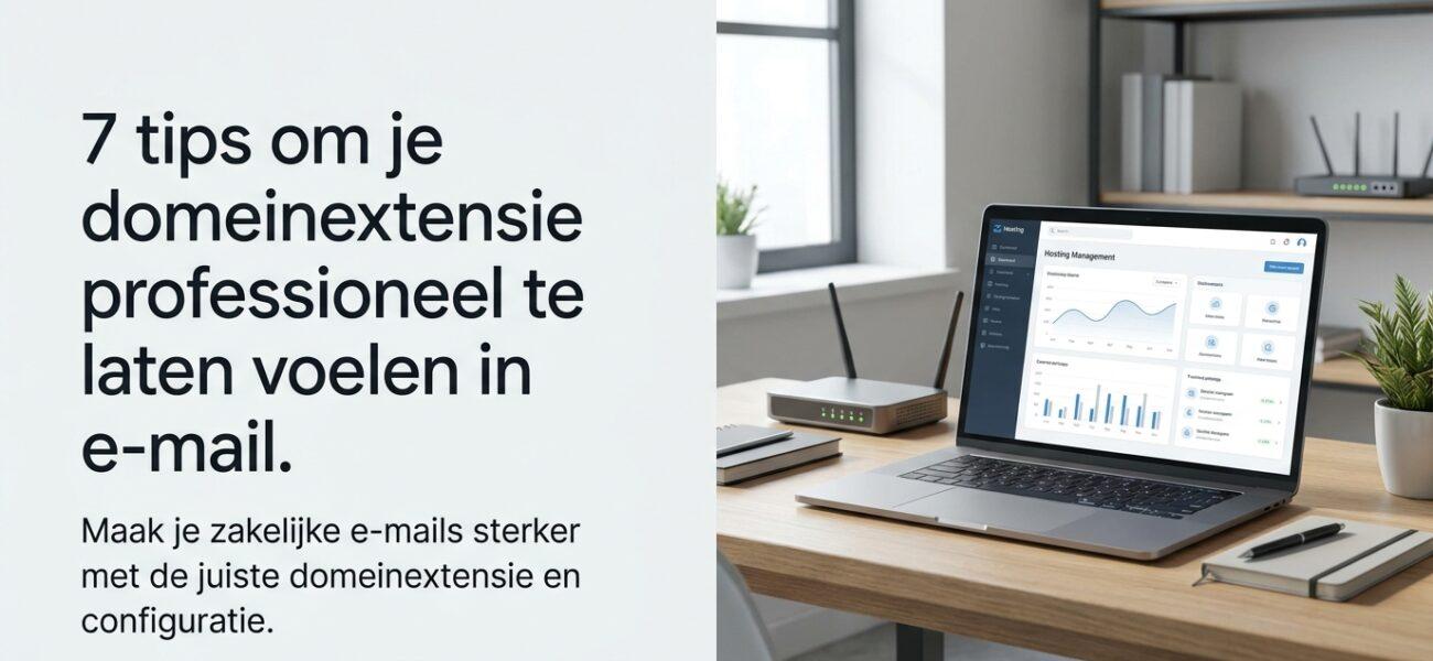 7 tips om je domeinextensie professioneel te laten voelen in e-mail. Wat een domeinextensie in email betekent