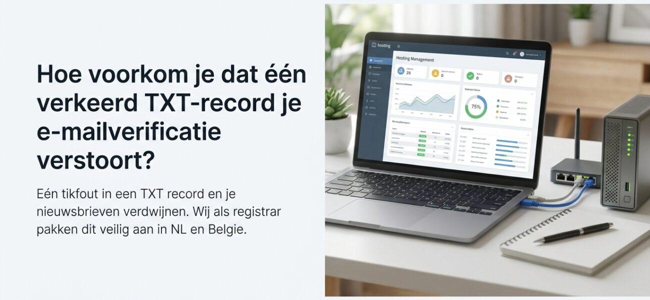 Home Web-Hosting Hoe voorkom je dat één verkeerd TXT-record je e-mailverificatie verstoort?