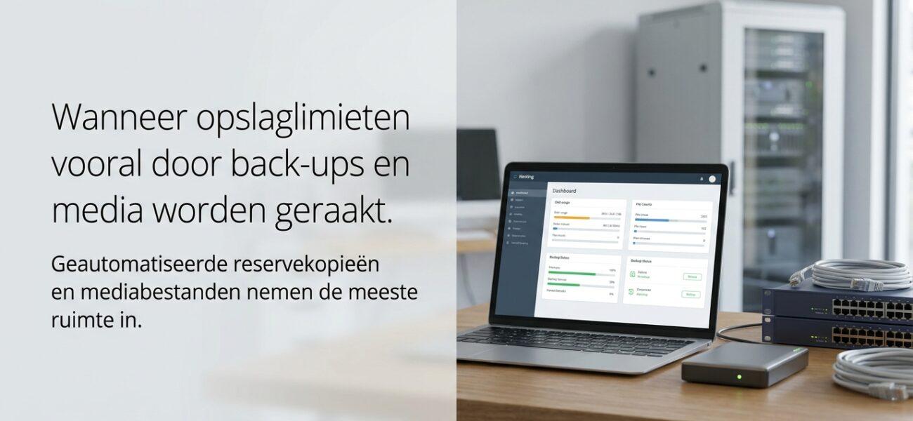 Wanneer opslaglimieten vooral door back-ups en media worden geraakt. Wat het betekent wanneer opslaglimieten vooral door backups en media worden geraakt