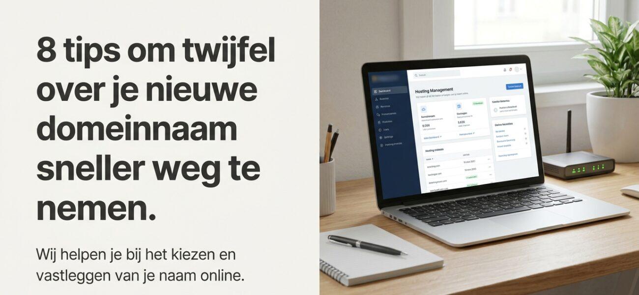 Home Web-Hosting 8 tips om twijfel over je nieuwe domeinnaam sneller weg te nemen.