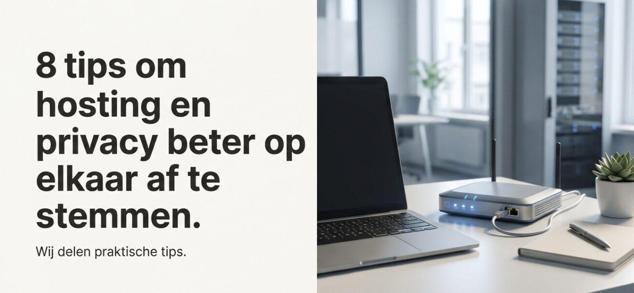 8 tips om hosting en privacy beter op elkaar af te stemmen. Wat hosting en privacy samenbrengen betekent in Nederland en België