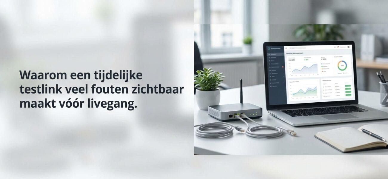 Home Web-Hosting Waarom een tijdelijke testlink veel fouten zichtbaar maakt vóór livegang.