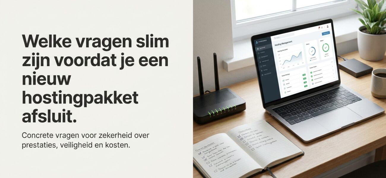 Welke vragen slim zijn voordat je een nieuw hostingpakket afsluit. Welke vragen stel je voordat je een nieuw hostingpakket afsluit