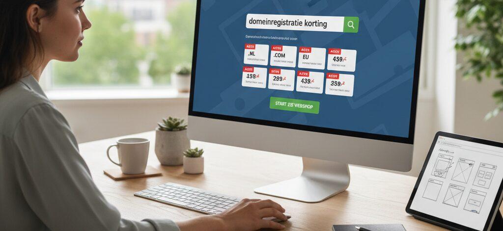Je zoekt naar domeinregistratie met korting omdat je slim wilt starten met jouw nieuwe website of webshop.