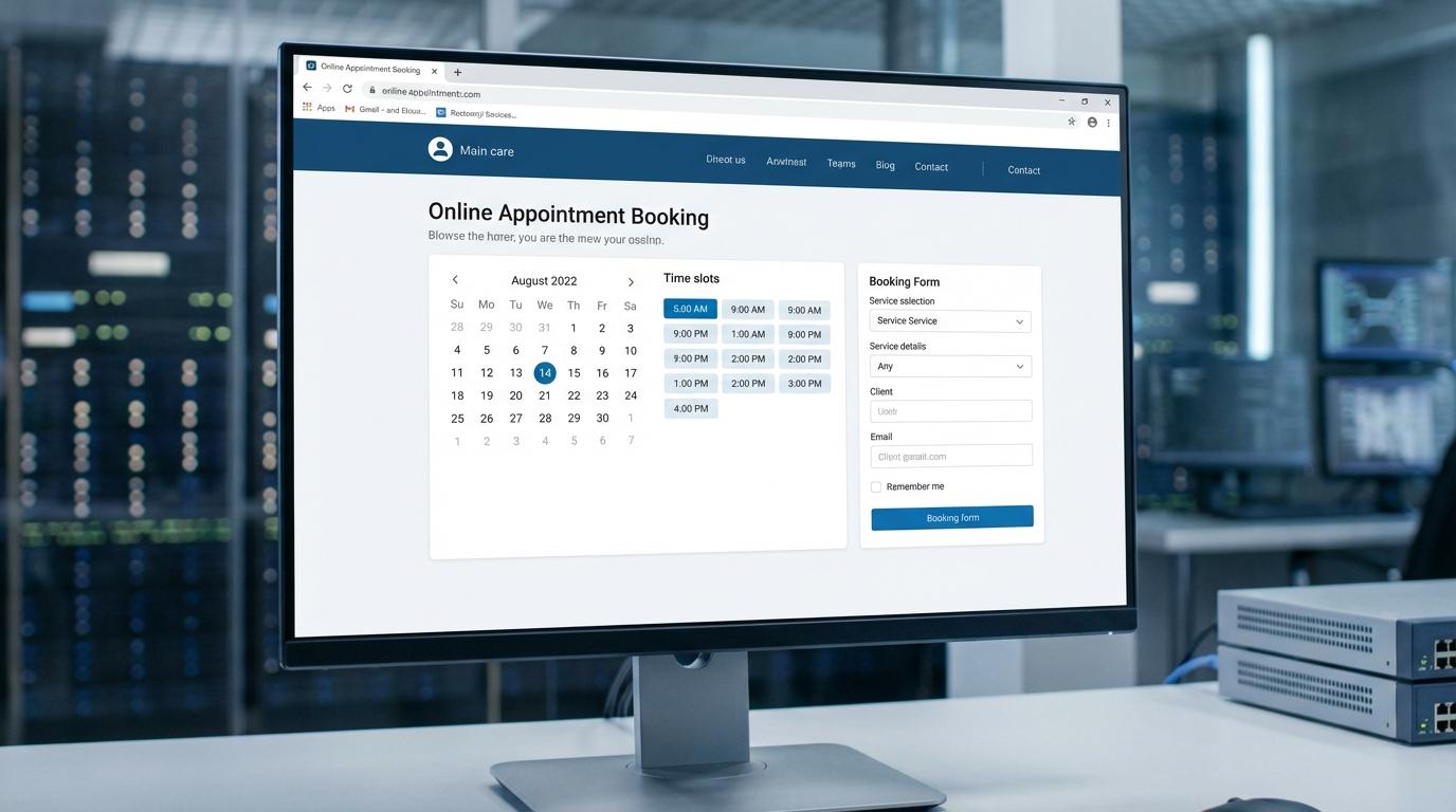 AI website voor online afspraken
