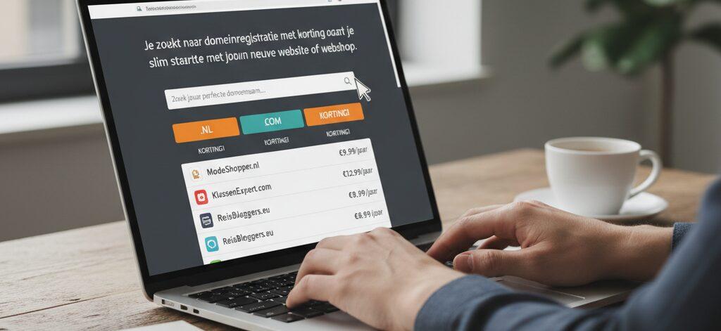 Welke soorten domeinen zijn beschikbaar met korting?