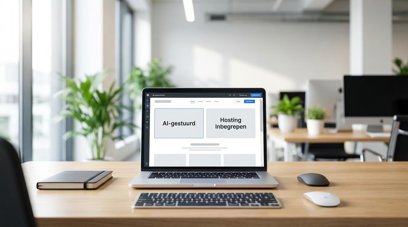 AI website builder met ingebouwde hosting