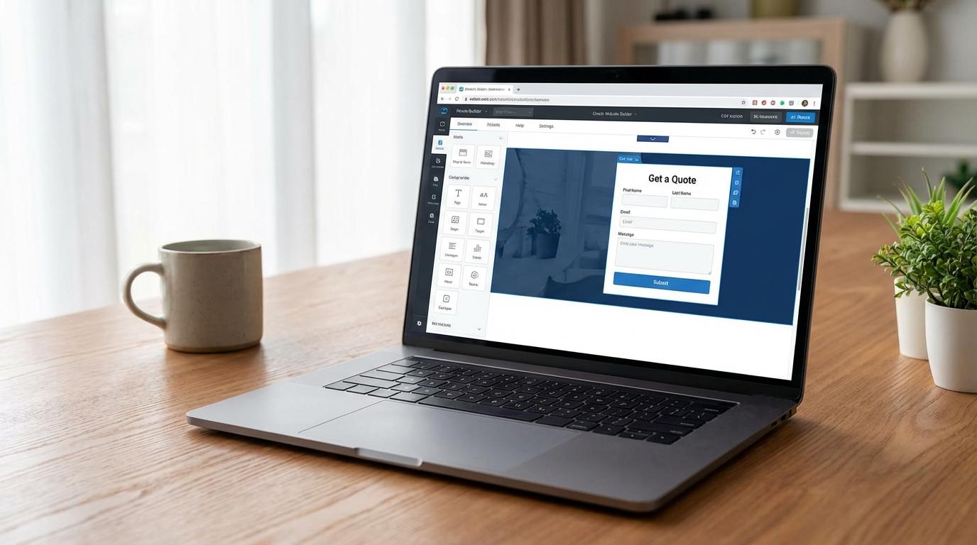 AI website builder met offerte aanvraag