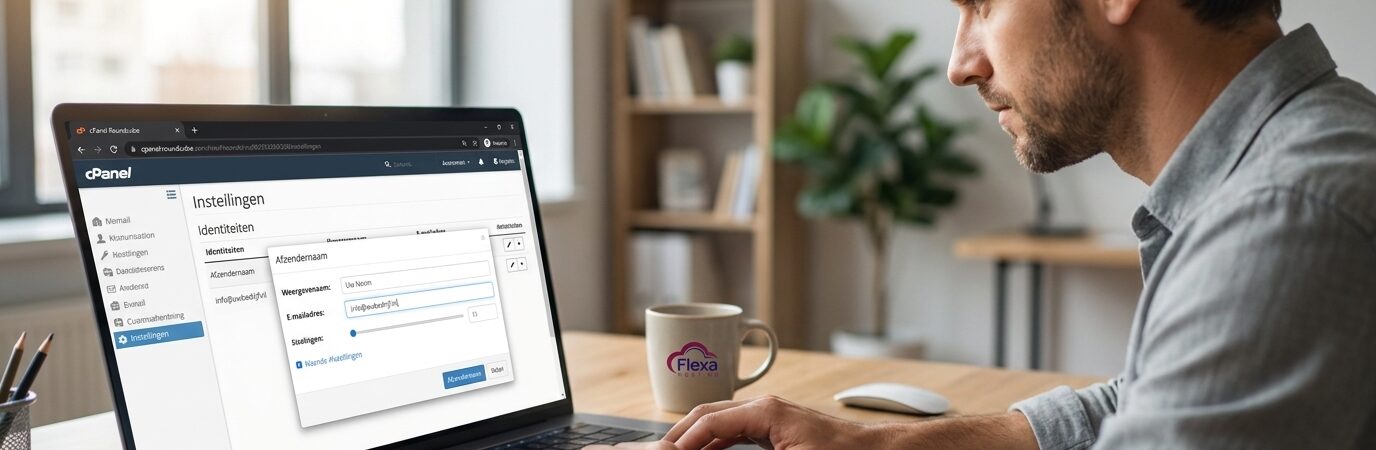 Hoe pas je de afzender aan in de webmail van Cpanel
