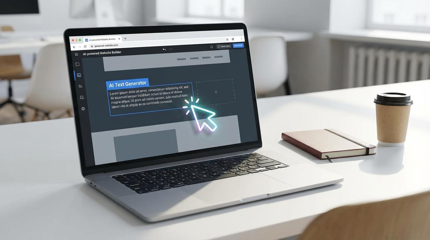 AI website builder met AI teksten