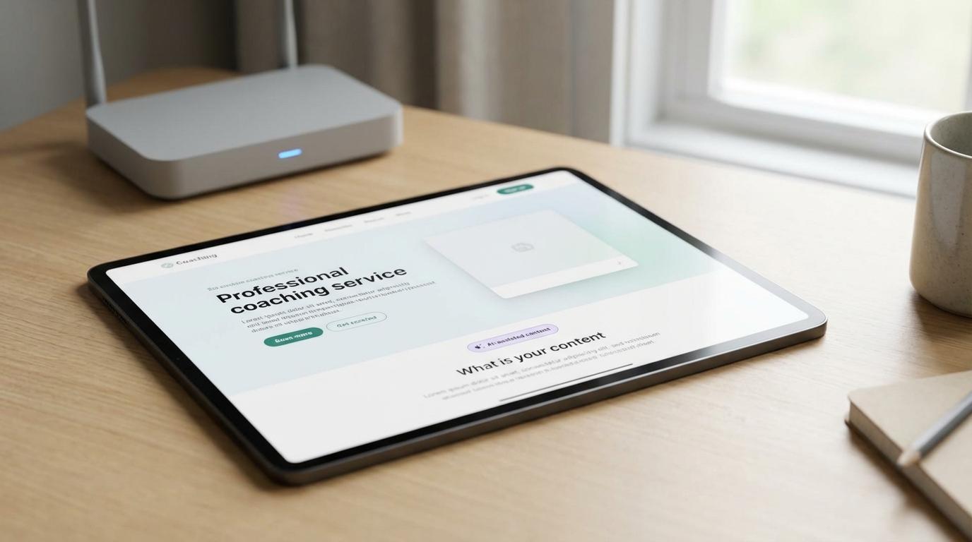 AI website voor coaches
