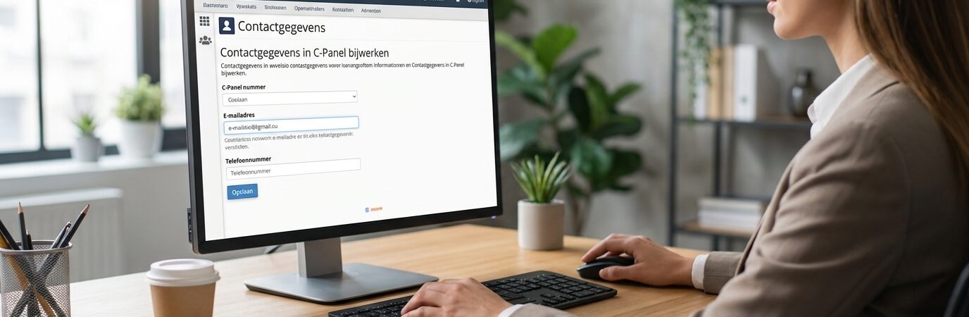 Stappenplan voor het bijwerken van contactgegevens in cPanel