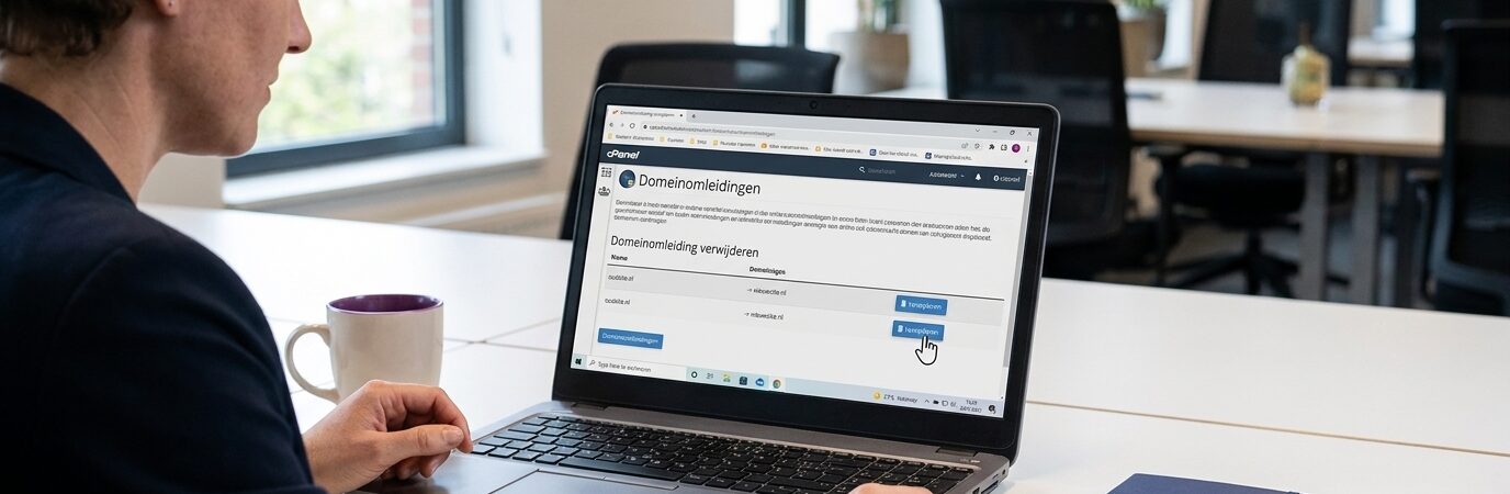 Stap voor stap: Domeinomleiding verwijderen in cPanel met Flexa Hosting