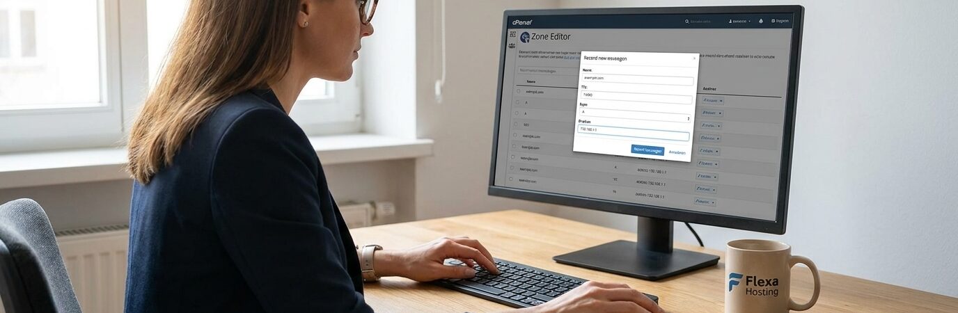 Hoe voeg je een A record toe in de DNS via cPanel?