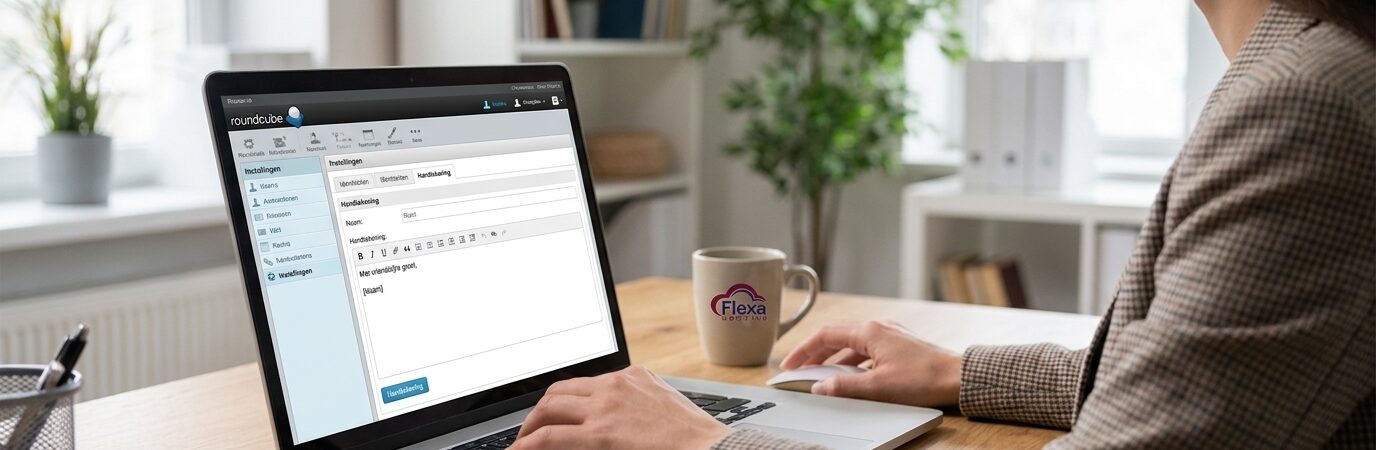 Handtekening instellen in de webmail: stap voor stap