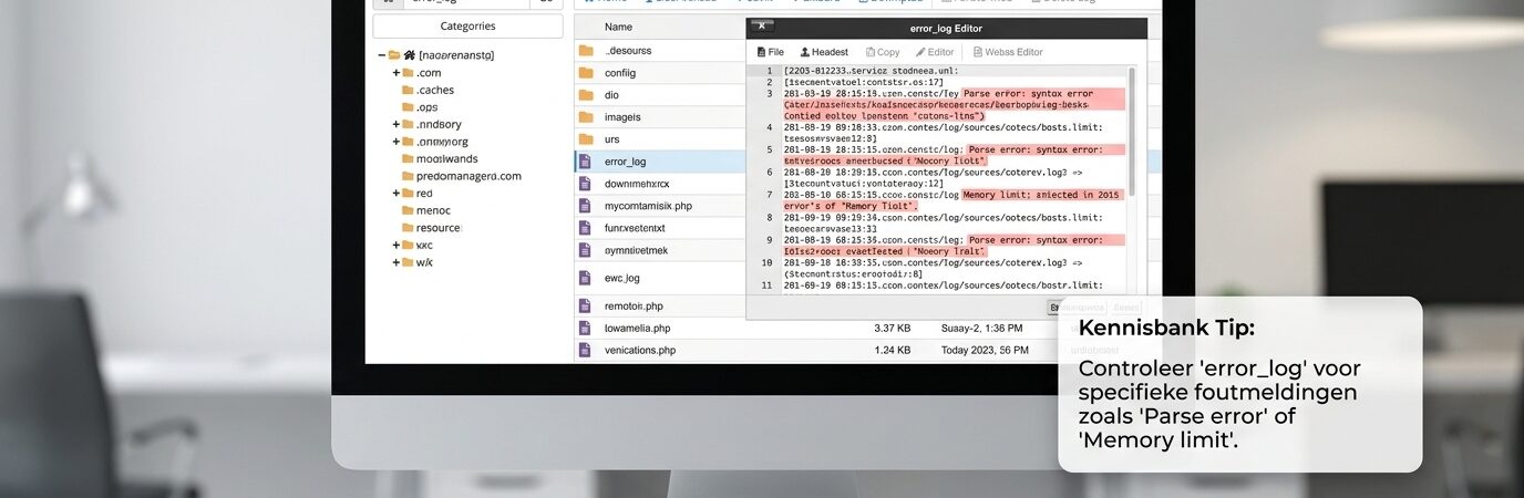 Tips voor het oplossen van veelvoorkomende fouten in error_log