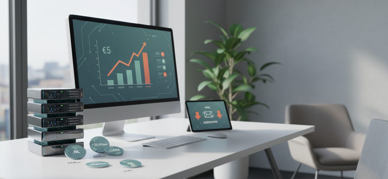 Hosting Yourhosting verhoogt prijzen per 1 februari 2026: hostingpakketten +€5 p/m, domeinen en mailtarieven aangepast