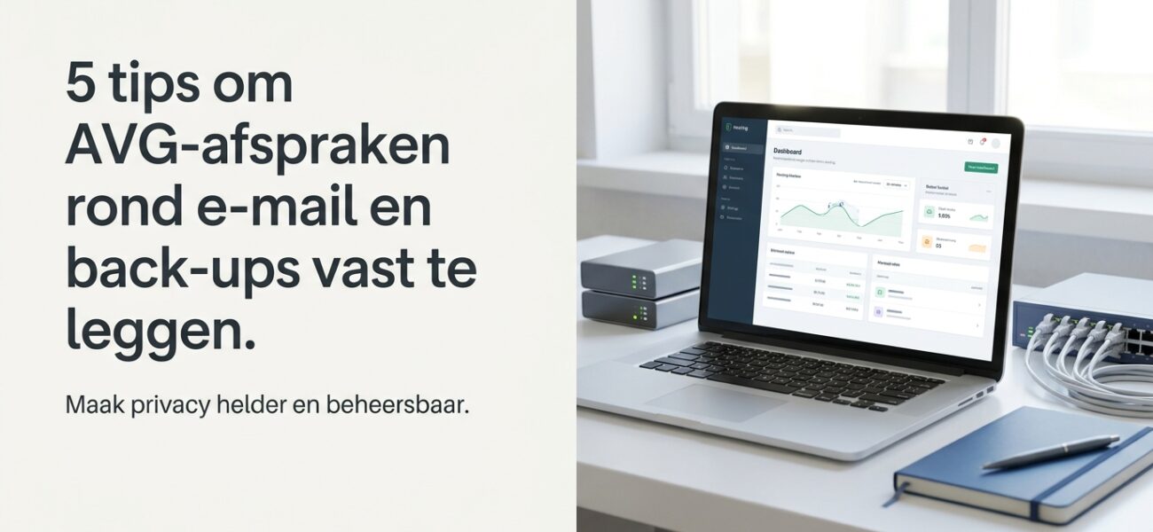 Wat zijn AVG afspraken rond e mail en back ups