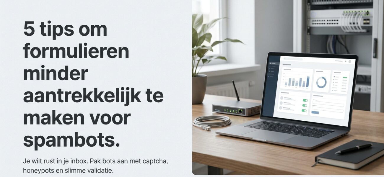 Web-Hosting 5 tips om formulieren minder aantrekkelijk te maken voor spambots.