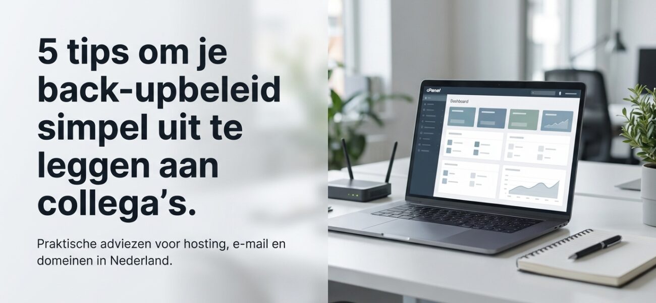 Wat is een backupbeleid in begrijpelijke taal