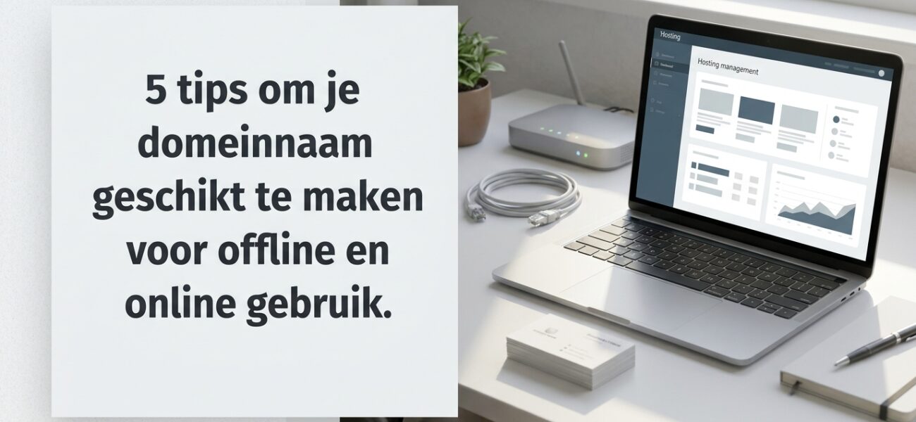 Wat een domeinnaam geschikt maakt voor offline en online gebruik