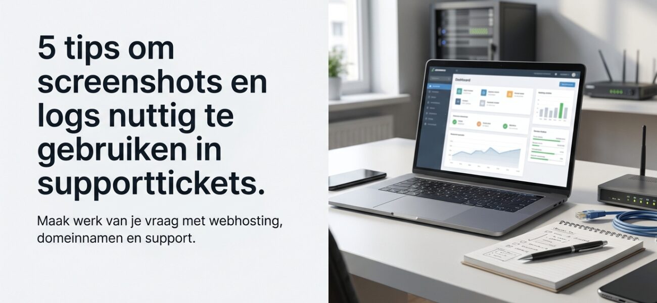 Home Web-Hosting 5 tips om screenshots en logs nuttig te gebruiken in supporttickets.