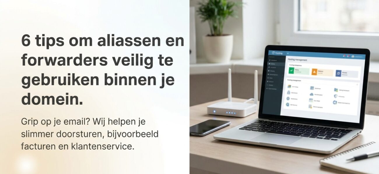 Web-Hosting 6 tips om aliassen en forwarders veilig te gebruiken binnen je domein.