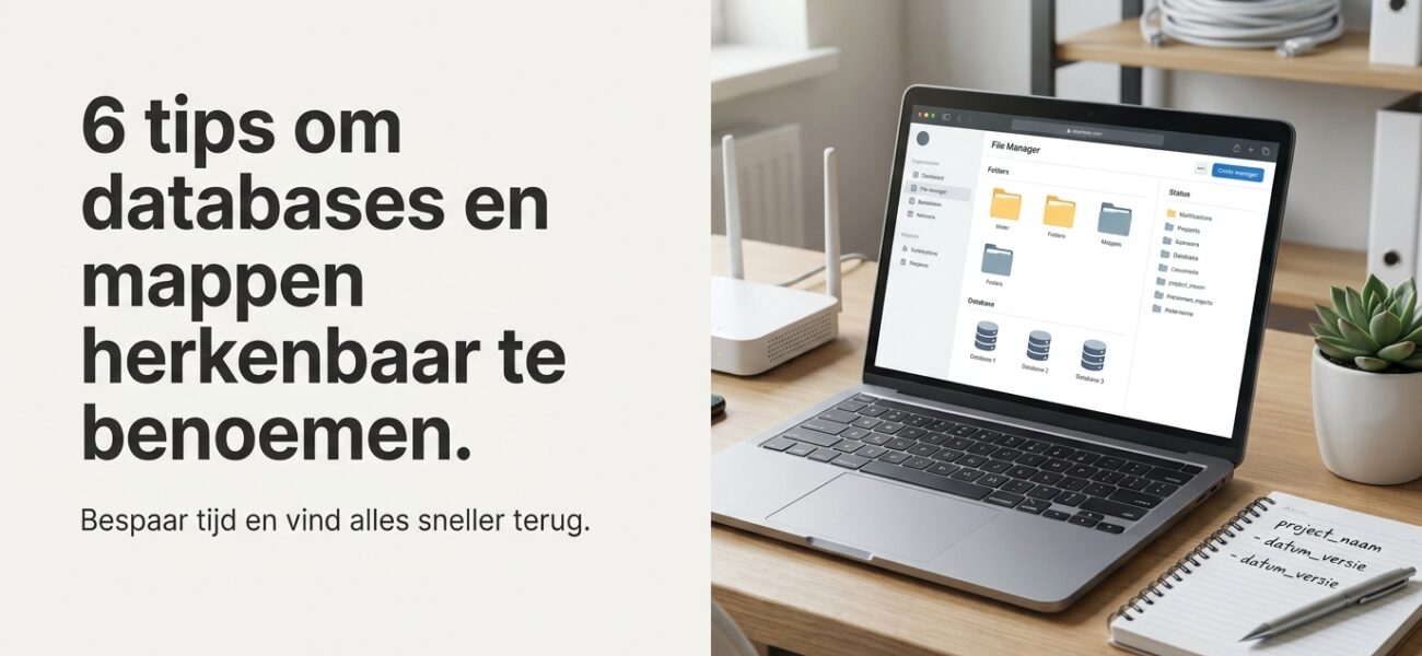 Web-Hosting 6 tips om databases en mappen herkenbaar te benoemen.