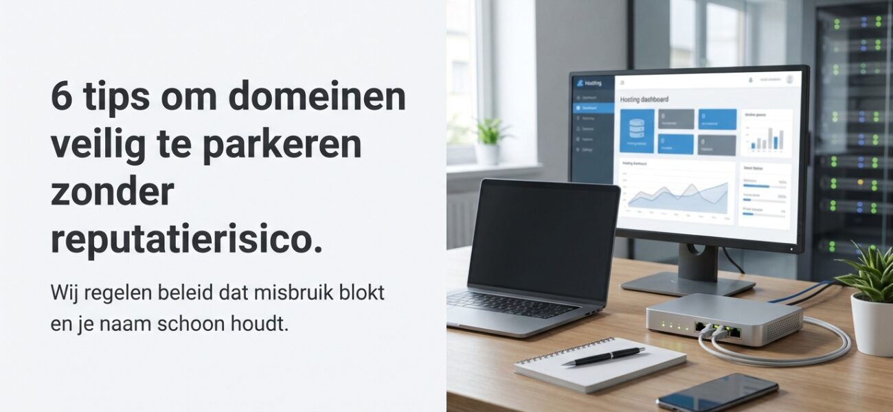 Web-Hosting 6 tips om domeinen veilig te parkeren zonder reputatierisico.