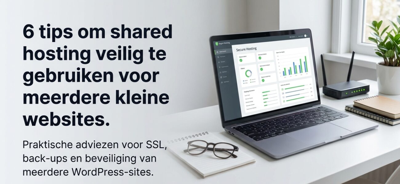 6 tips om shared hosting veilig te gebruiken voor meerdere kleine websites. Wat is shared hosting voor meerdere kleine websites