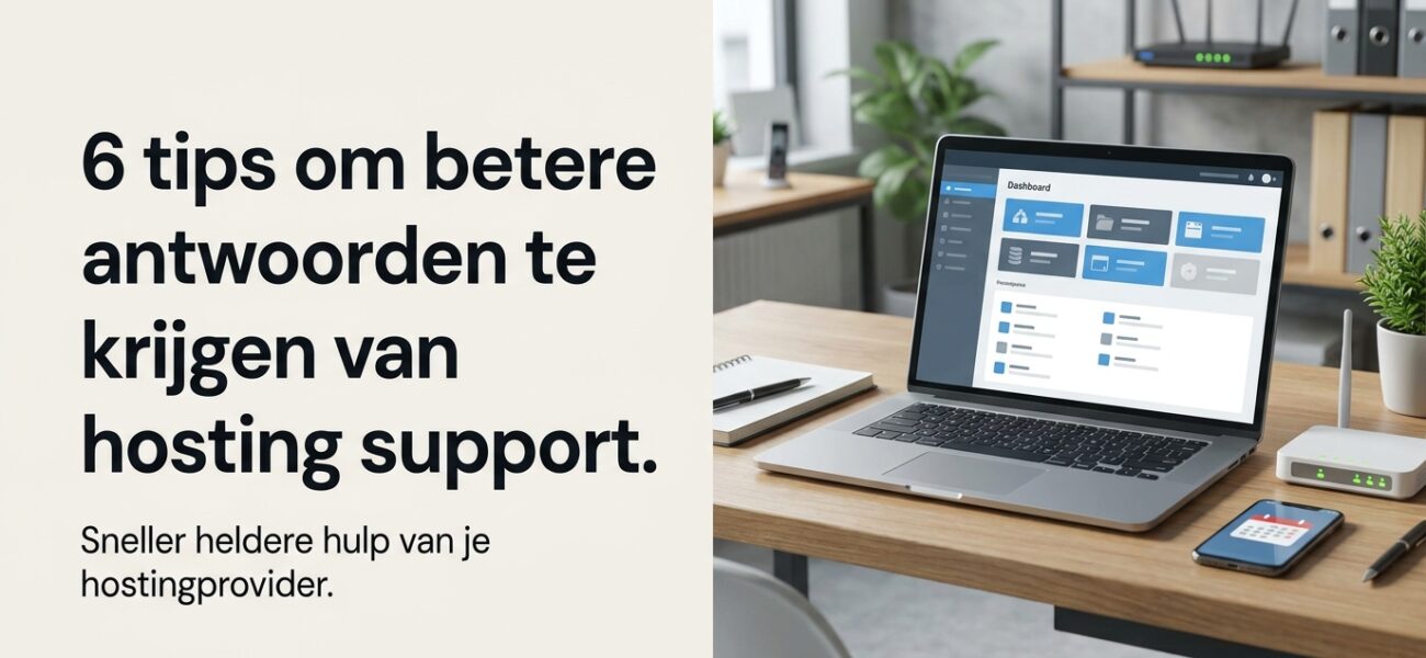 Web-Hosting 6 tips om betere antwoorden te krijgen van hosting support.