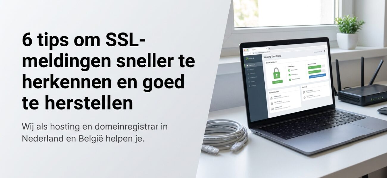 Web-Hosting 6 tips om SSL-meldingen sneller te herkennen en goed te herstellen.