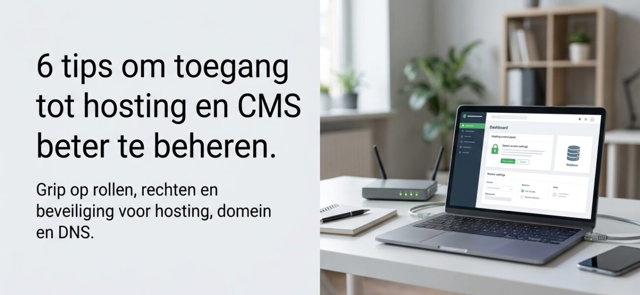 Wat is toegang tot hosting en cms beheer