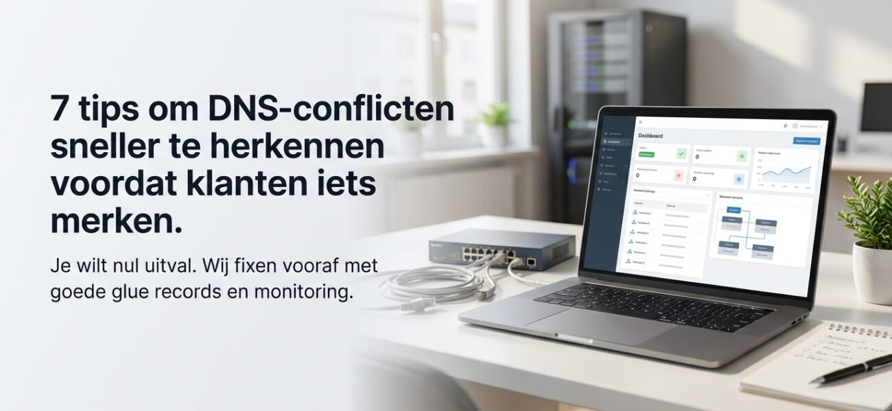 Web-Hosting 7 tips om DNS-conflicten sneller te herkennen voordat klanten iets merken.