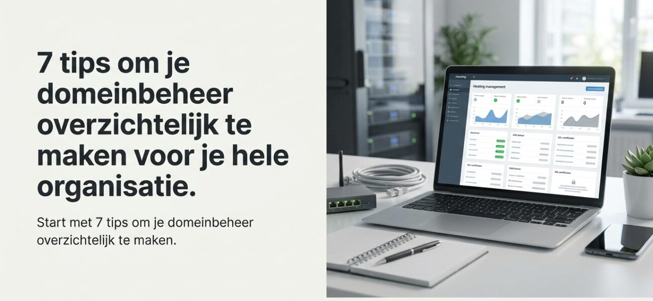 Web-Hosting 7 tips om je domeinbeheer overzichtelijk te maken voor je hele organisatie.