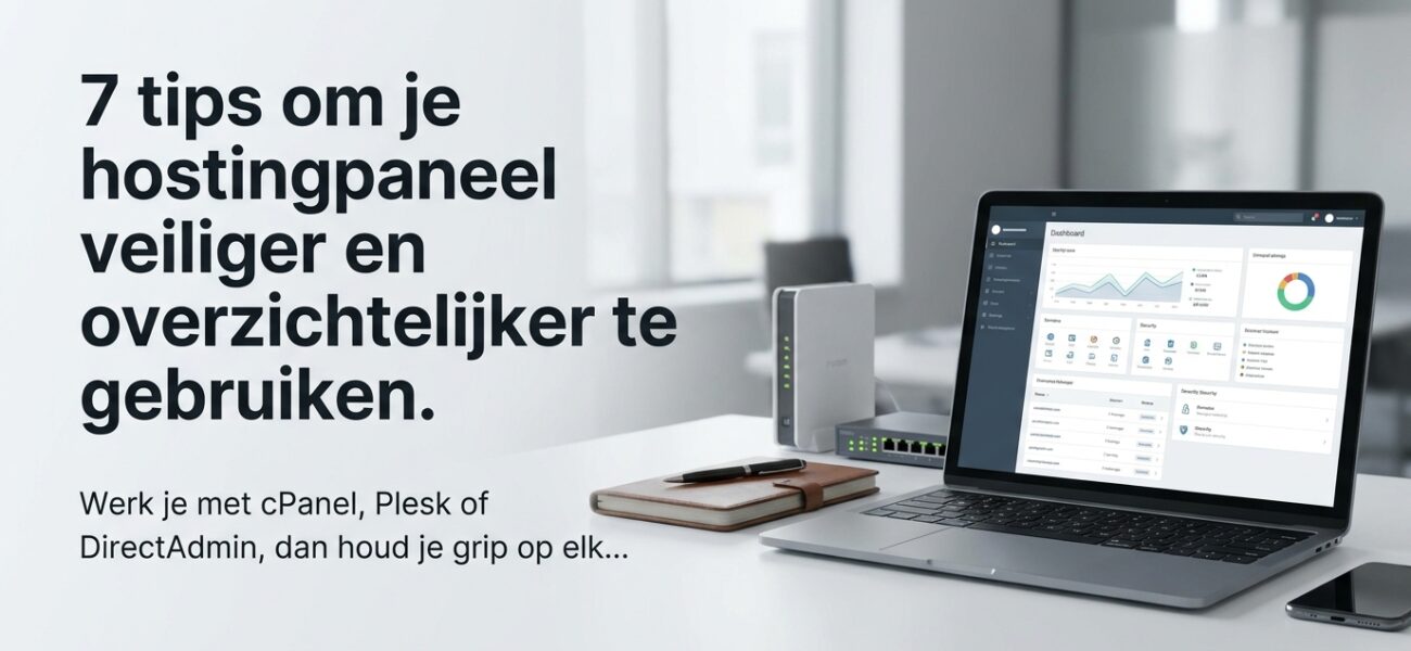 Wat is een hostingpaneel en waarom veiligheid en overzicht tellen