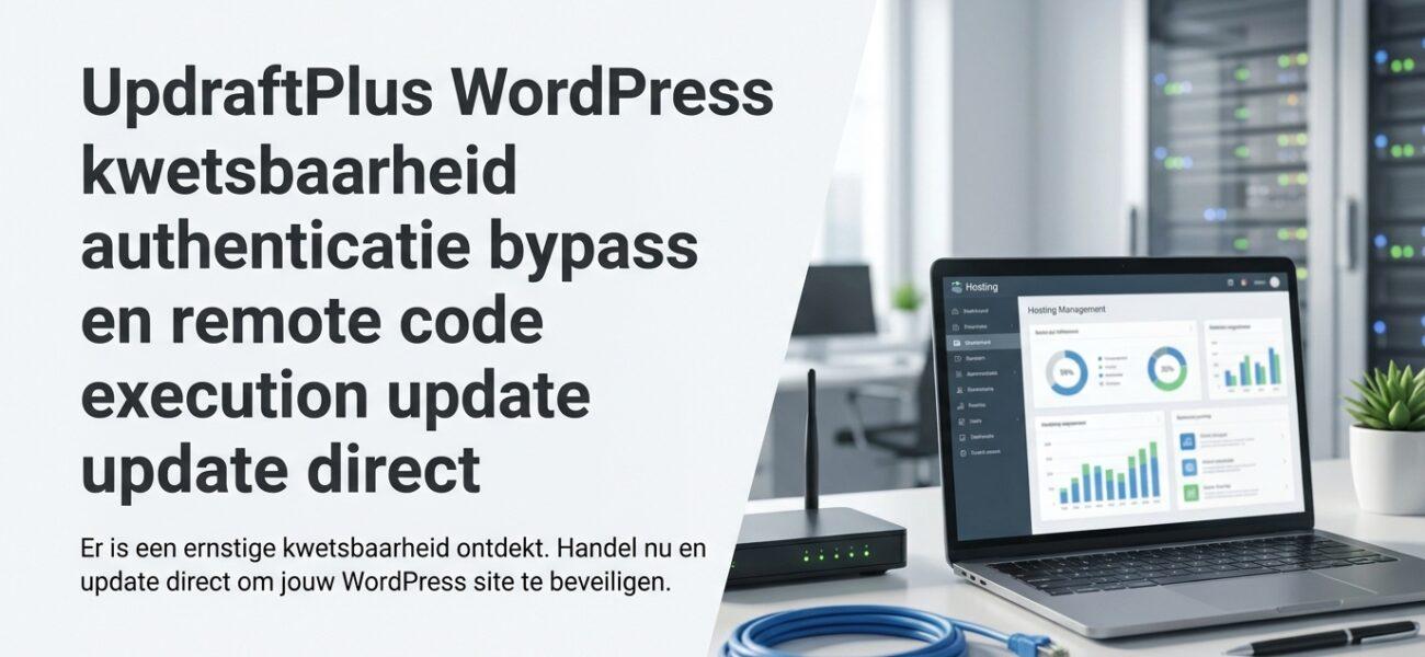 Web-Hosting Inleiding op de UpdraftPlus kwetsbaarheid