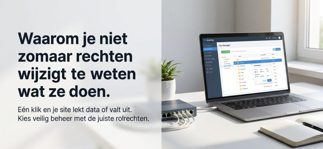 Web-Hosting Waarom je niet zomaar rechten wijzigt zonder te weten wat ze doen.