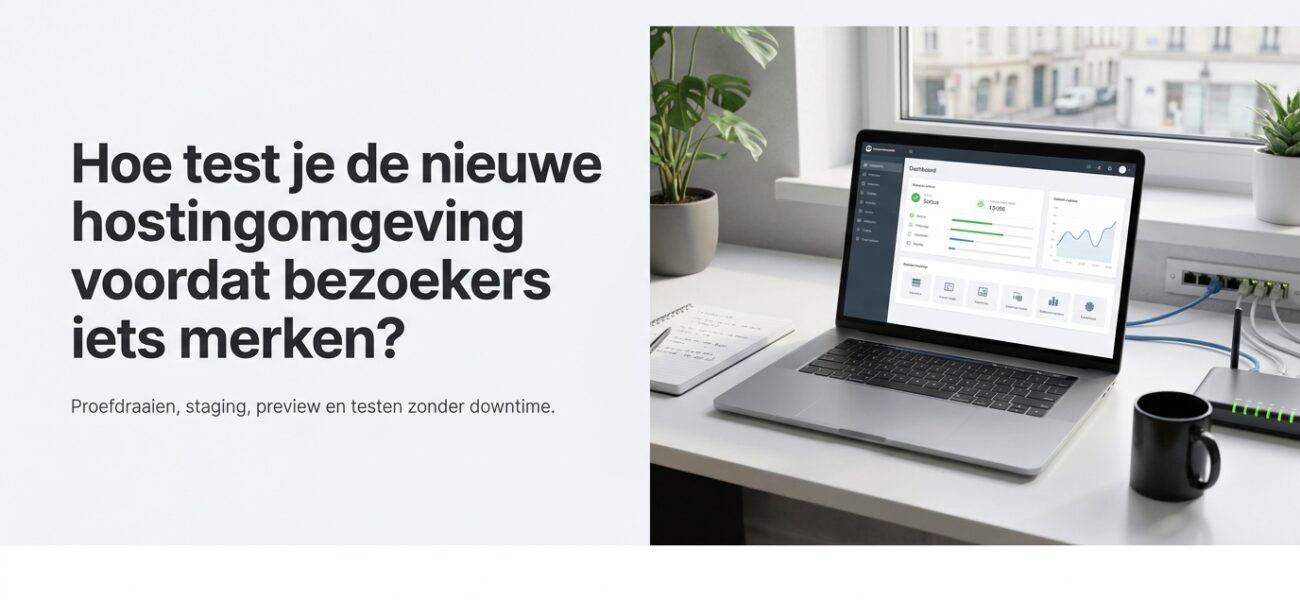Web-Hosting Hoe test je de nieuwe hostingomgeving voordat bezoekers iets merken?