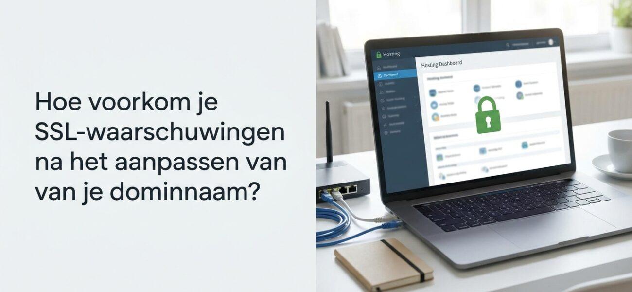 Web-Hosting Hoe voorkom je SSL-waarschuwingen na het aanpassen van je domeinnaam?