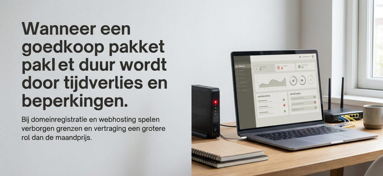 Wanneer een goedkoop pakket duur wordt door tijdverlies en beperkingen