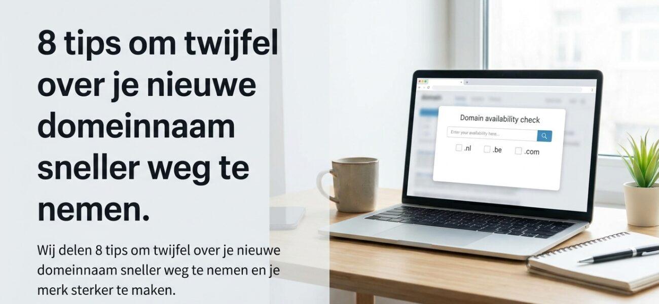8 tips om twijfel over je nieuwe domeinnaam sneller weg te nemen