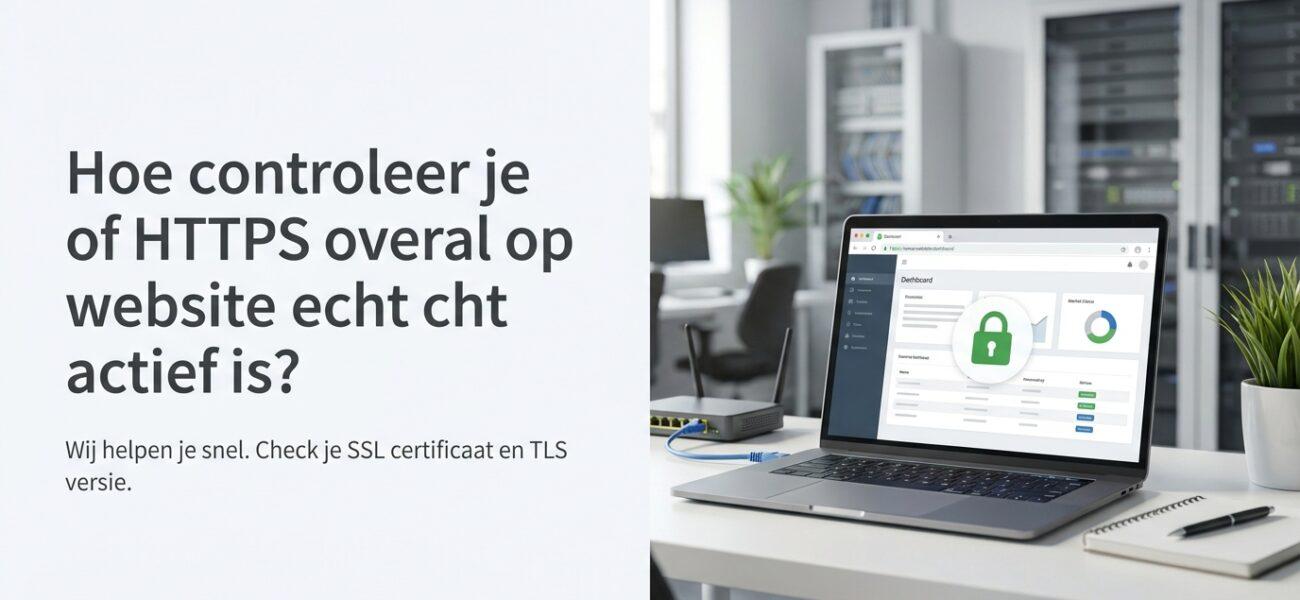 Web-Hosting Hoe controleer je of HTTPS overal op je website echt actief is?