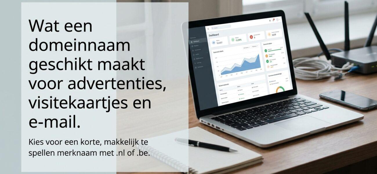 Wat een domeinnaam geschikt maakt voor advertenties, visitekaartjes en email