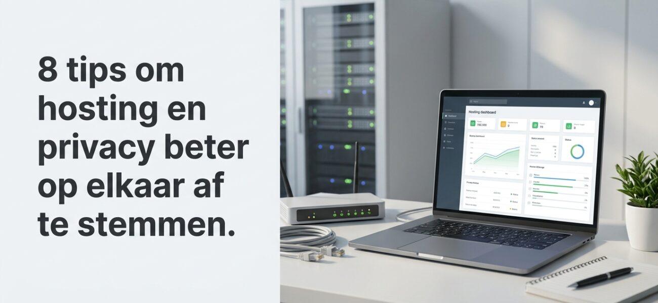Web-Hosting 8 tips om hosting en privacy beter op elkaar af te stemmen.