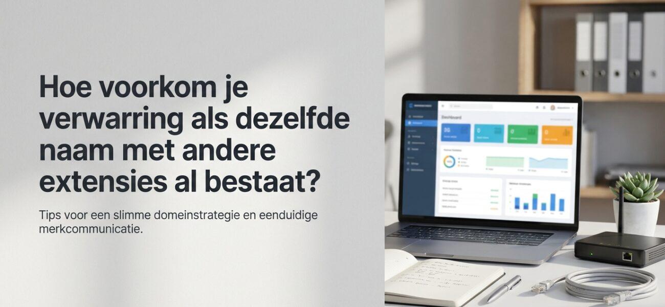 Wat is domeinnaam verwarring als dezelfde naam met andere extensies al bestaat