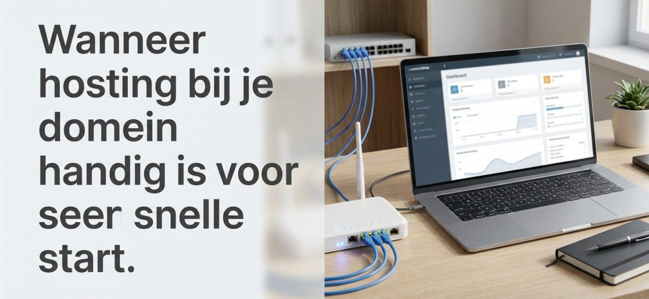 Wanneer hosting bij je domein handig is voor een snelle start