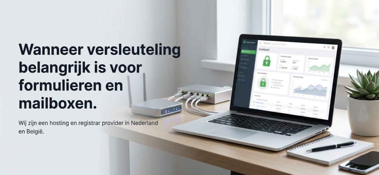 Web-Hosting Wanneer versleuteling belangrijk is voor formulieren en mailboxen.